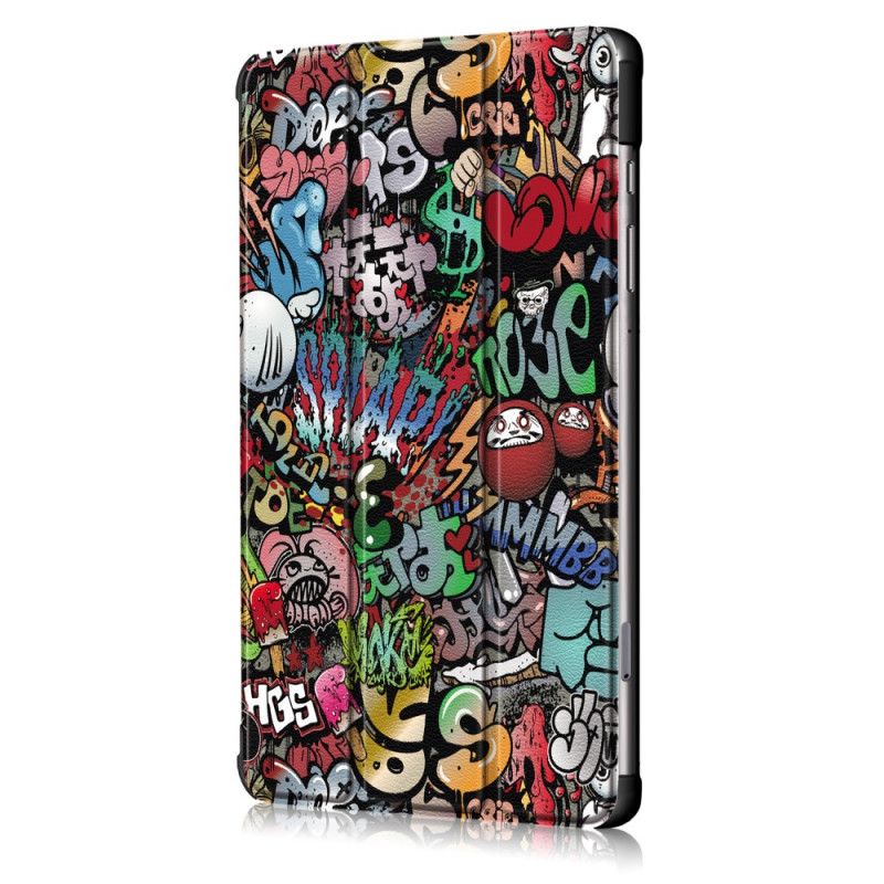 Inteligentna Obudowa Samsung Galaxy Tab S6 Lite Wzmocnione Graffiti