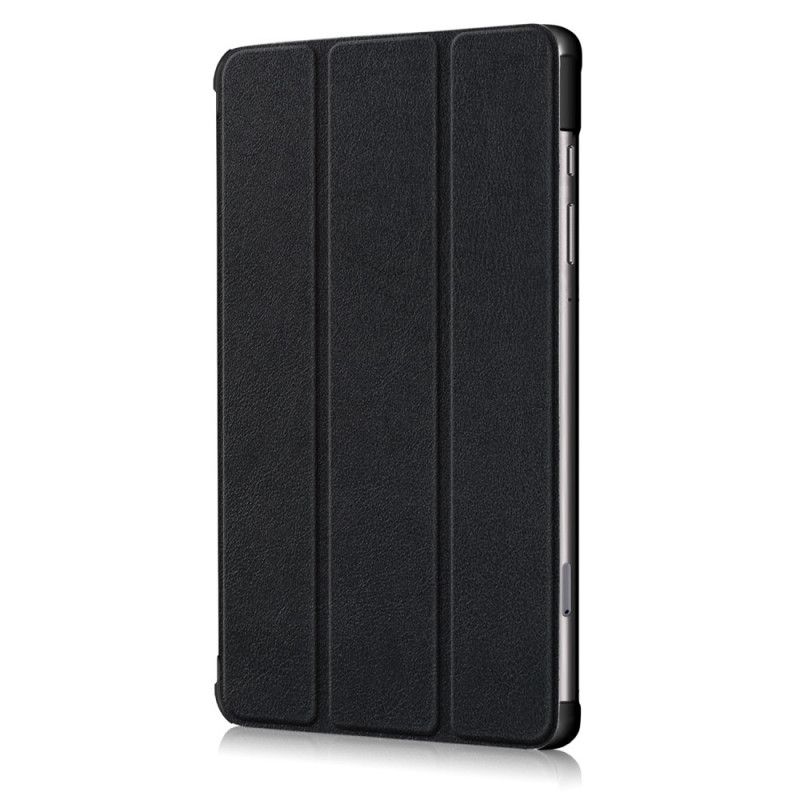 Smart Case Samsung Galaxy Tab S6 Lite Szary Czarny Wzmocnione Rogami Z Imitacji Skóry