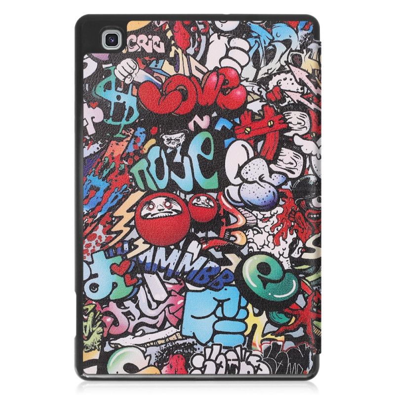 Smart Case Samsung Galaxy Tab S6 Lite Uchwyt Na Ołówki Graffiti