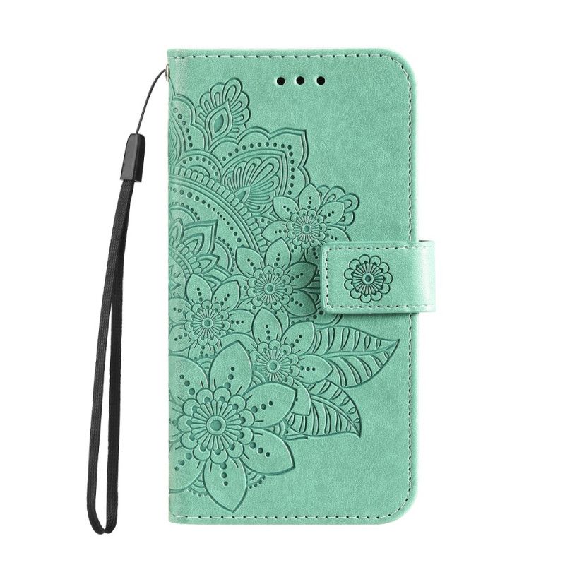 Etui Folio Honor Magic 6 Pro Kwiatowy Wzór Z Paskiem