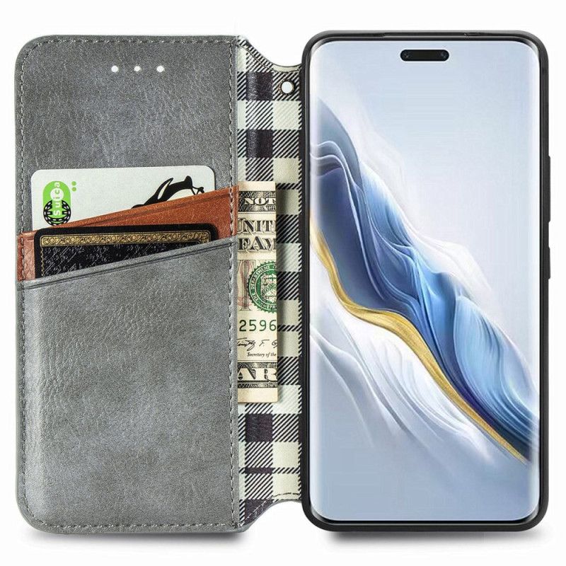 Flip Kotelot Honor Magic 6 Pro Etui Na Telefon Zamszowy Styl Retro