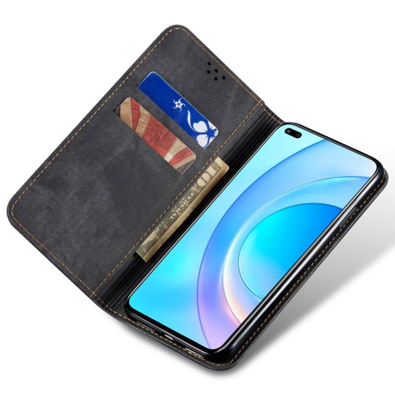 Flip Kotelot Honor Magic 6 Pro Tkanina Dżinsowa Etui Ochronne