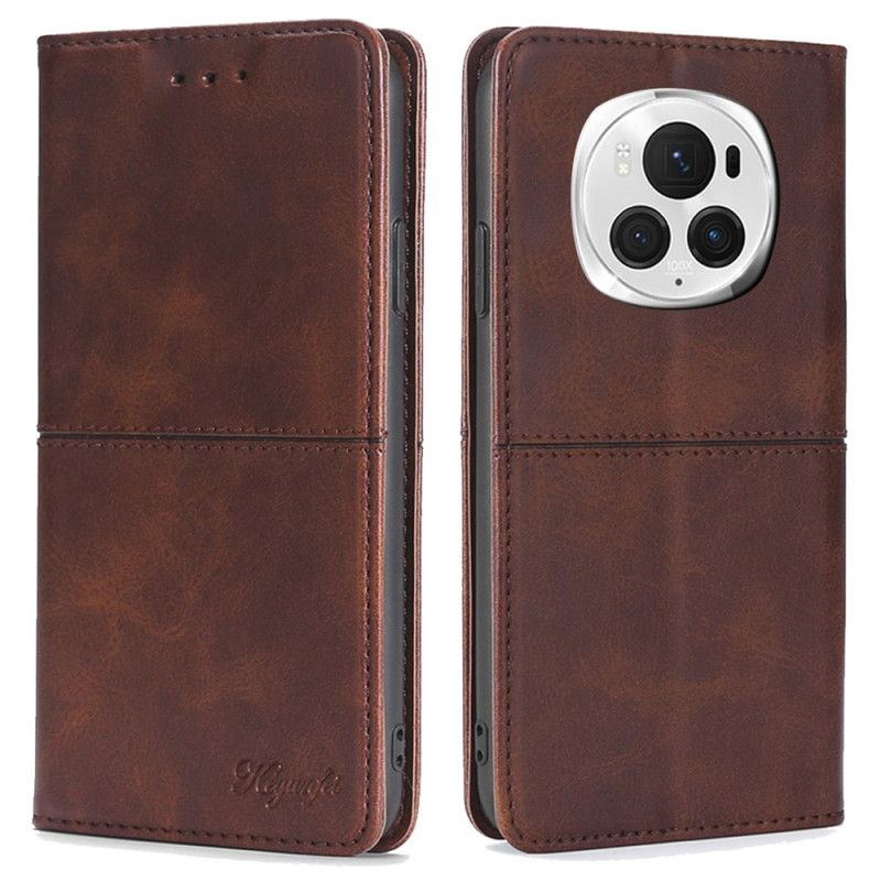 Flip Kotelot Honor Magic 6 Pro Vintage Tekstura Etui Ochronne