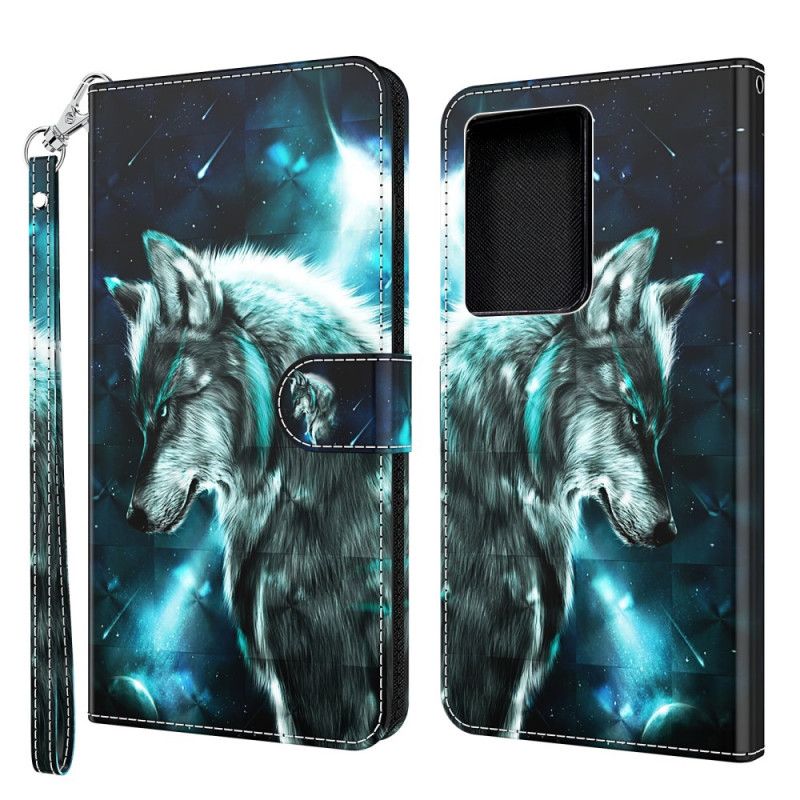 Etui Folio Samsung Galaxy S21 Ultra 5G Majestatyczny Wilk