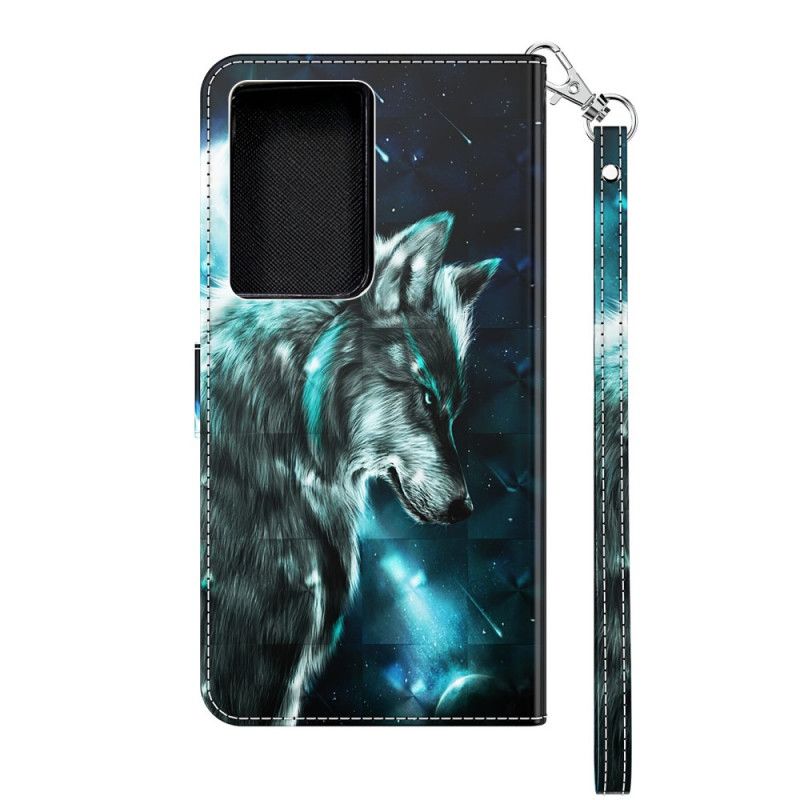 Etui Folio Samsung Galaxy S21 Ultra 5G Majestatyczny Wilk