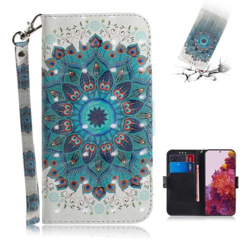 Etui Folio Samsung Galaxy S21 Ultra 5G Mistrzowska Mandala Ze Stringami Etui Ochronne