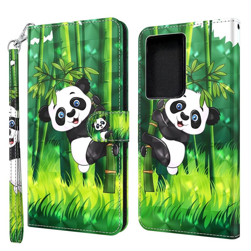 Etui Folio Samsung Galaxy S21 Ultra 5G Panda I Bambus