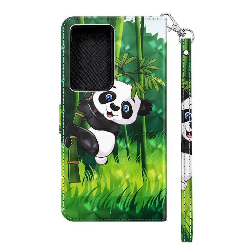 Etui Folio Samsung Galaxy S21 Ultra 5G Panda I Bambus