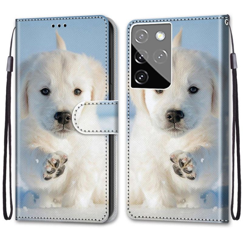 Etui Folio Samsung Galaxy S21 Ultra 5G Uroczy Pies