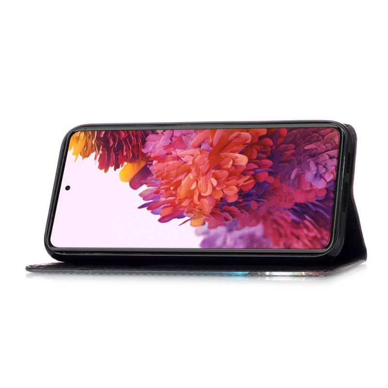 Etui Folio Samsung Galaxy S21 Ultra 5G Złote Róże Etui Ochronne