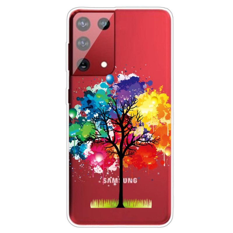 Etui Samsung Galaxy S21 Ultra 5G Drzewo Akwarelowe
