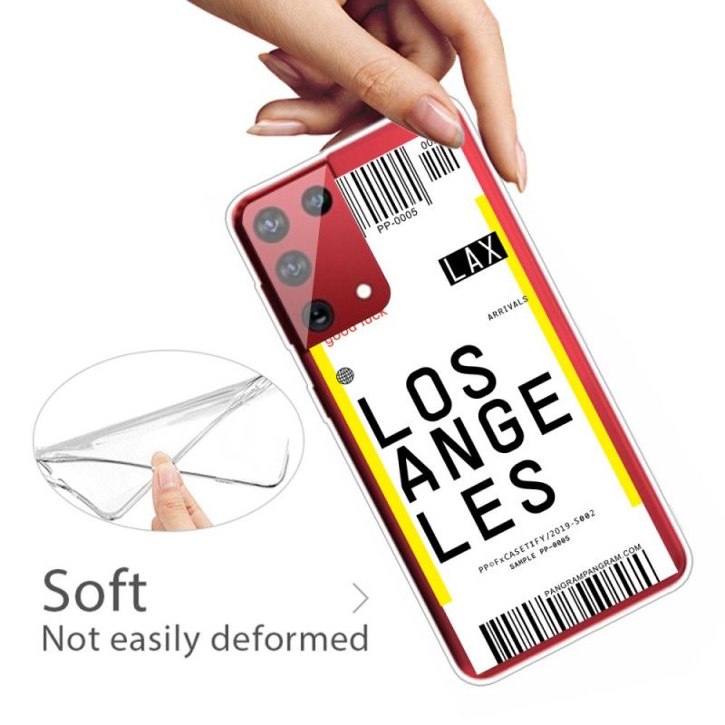 Etui Samsung Galaxy S21 Ultra 5G Karta Pokładowa Do Los Angeles