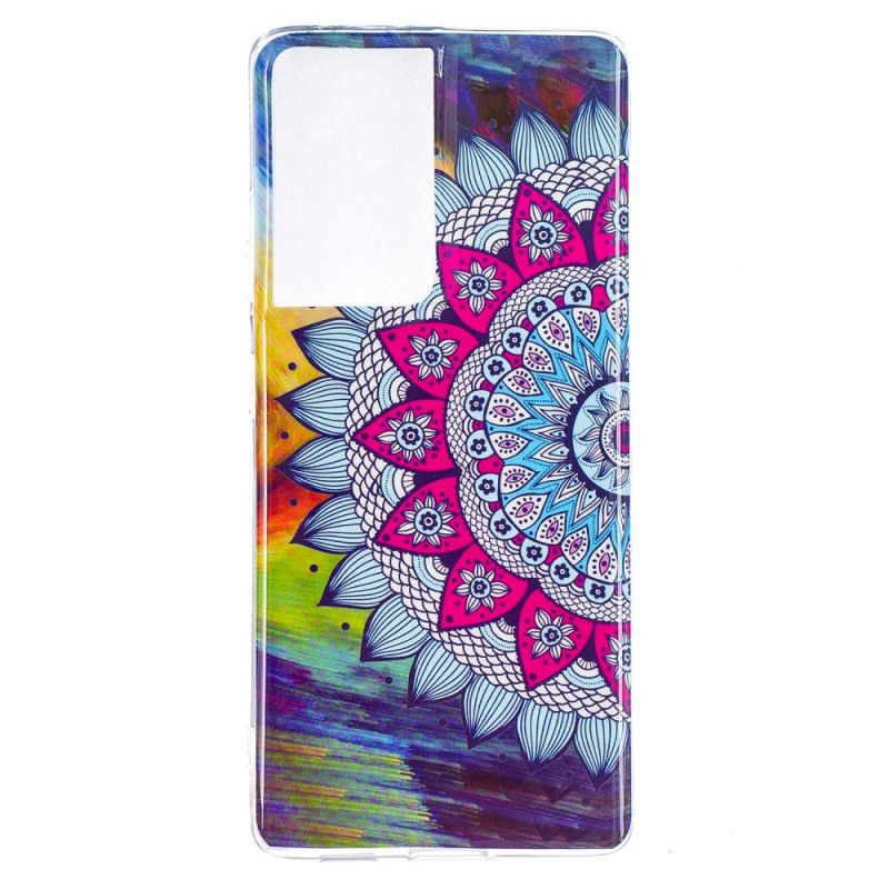 Etui Samsung Galaxy S21 Ultra 5G Mandala W Kolorze Fluorescencyjnym