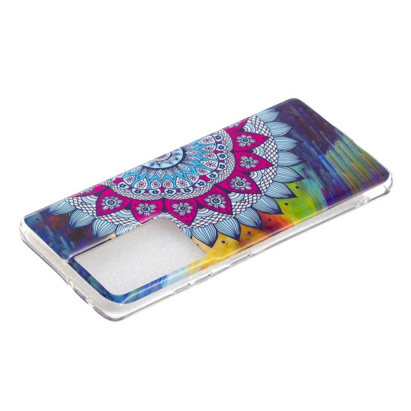 Etui Samsung Galaxy S21 Ultra 5G Mandala W Kolorze Fluorescencyjnym