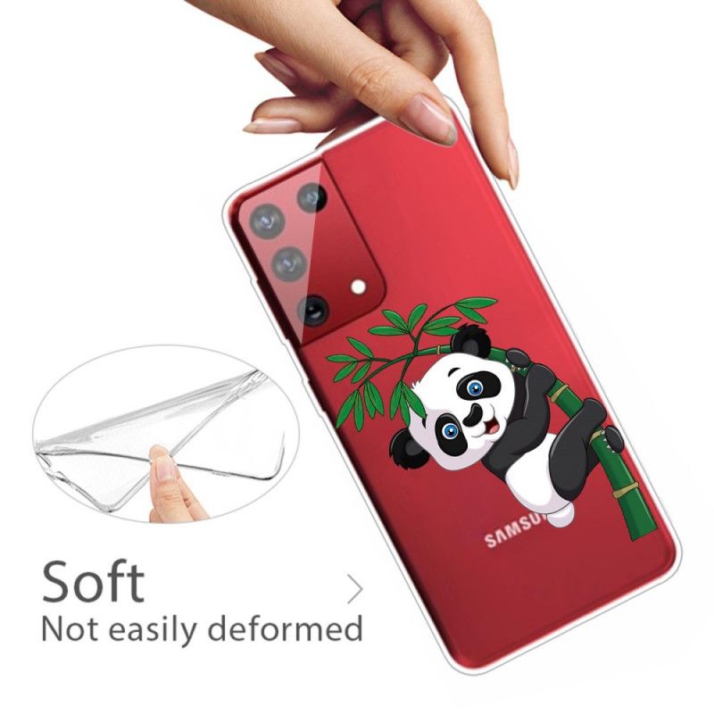 Etui Samsung Galaxy S21 Ultra 5G Panda Na Bambusie