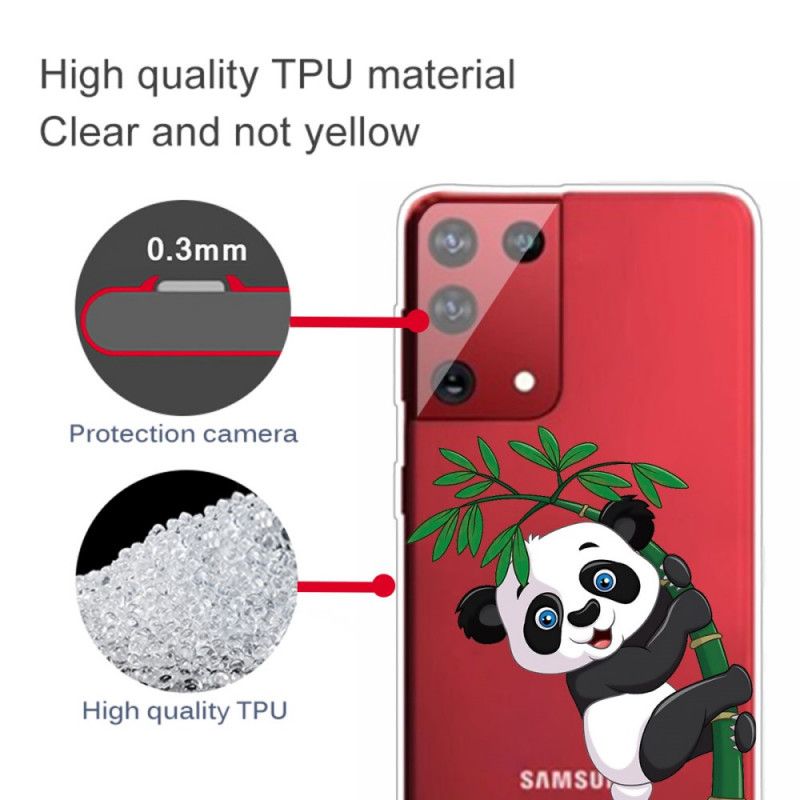 Etui Samsung Galaxy S21 Ultra 5G Panda Na Bambusie