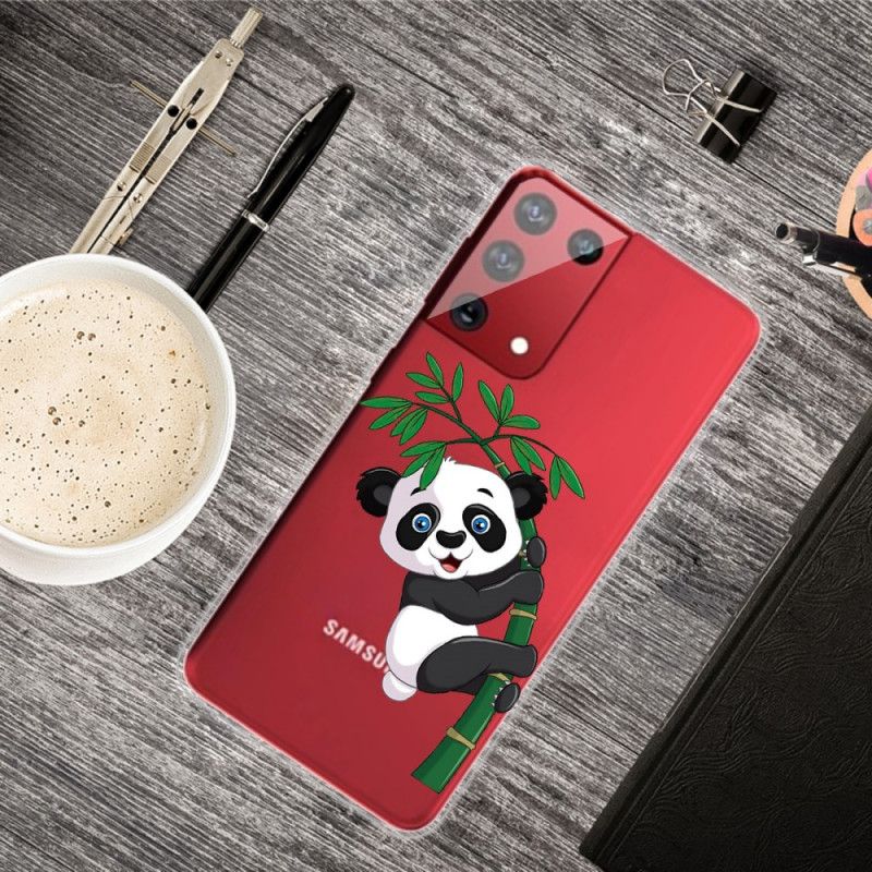 Etui Samsung Galaxy S21 Ultra 5G Panda Na Bambusie