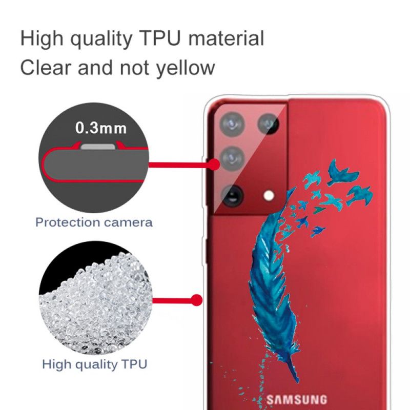 Etui Samsung Galaxy S21 Ultra 5G Piękne Pióro