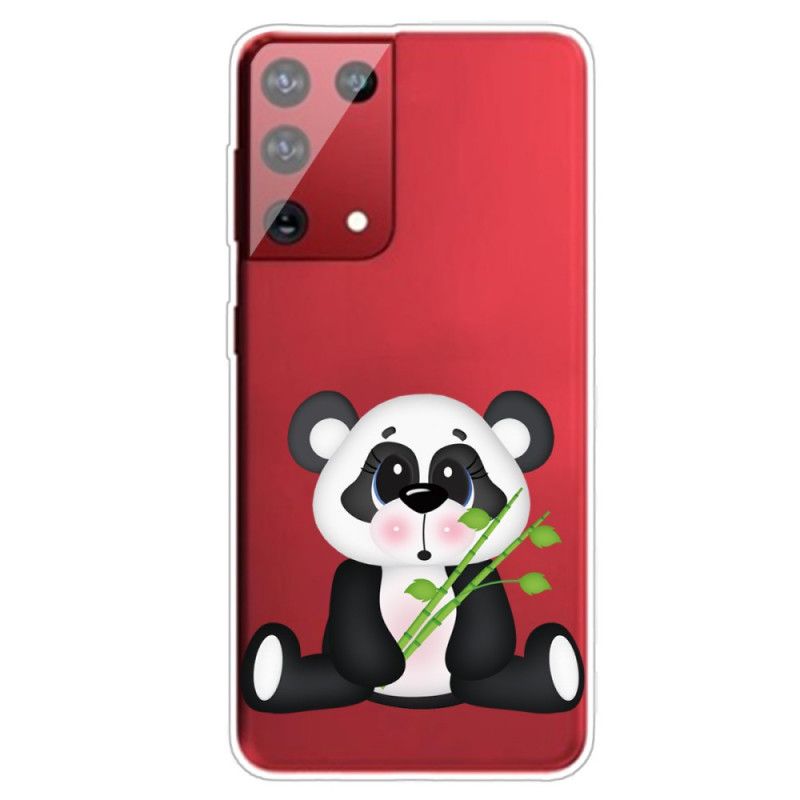 Etui Samsung Galaxy S21 Ultra 5G Przezroczysta Smutna Panda