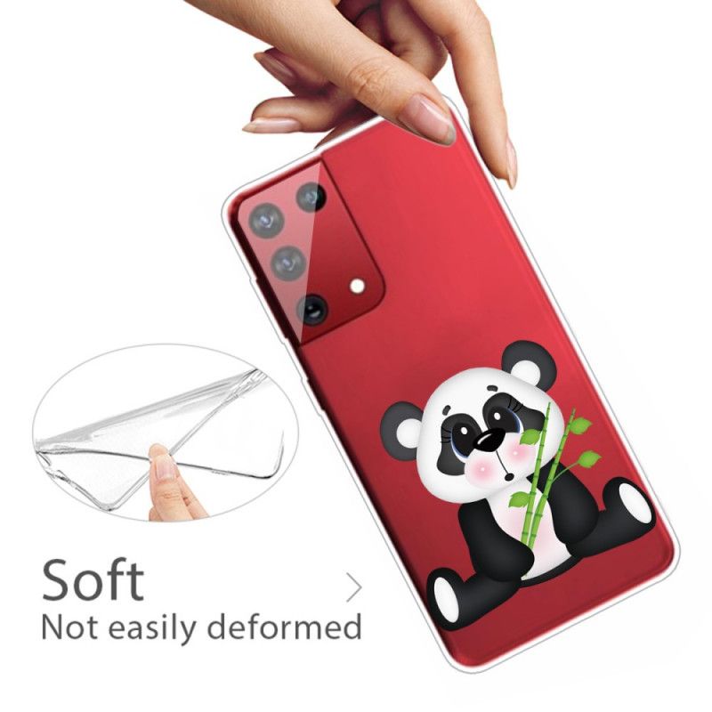 Etui Samsung Galaxy S21 Ultra 5G Przezroczysta Smutna Panda