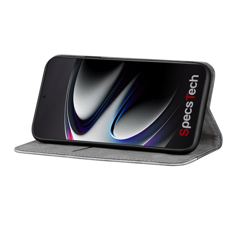 Flip Kotelot Samsung Galaxy S21 Ultra 5G Czerwony Czarny Etui na Telefon Dwukolorowy Efekt Skóry