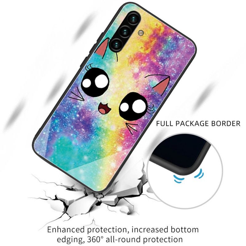 Etui Do Samsung Galaxy A13 5g Kot Ze Szkła Hartowanego