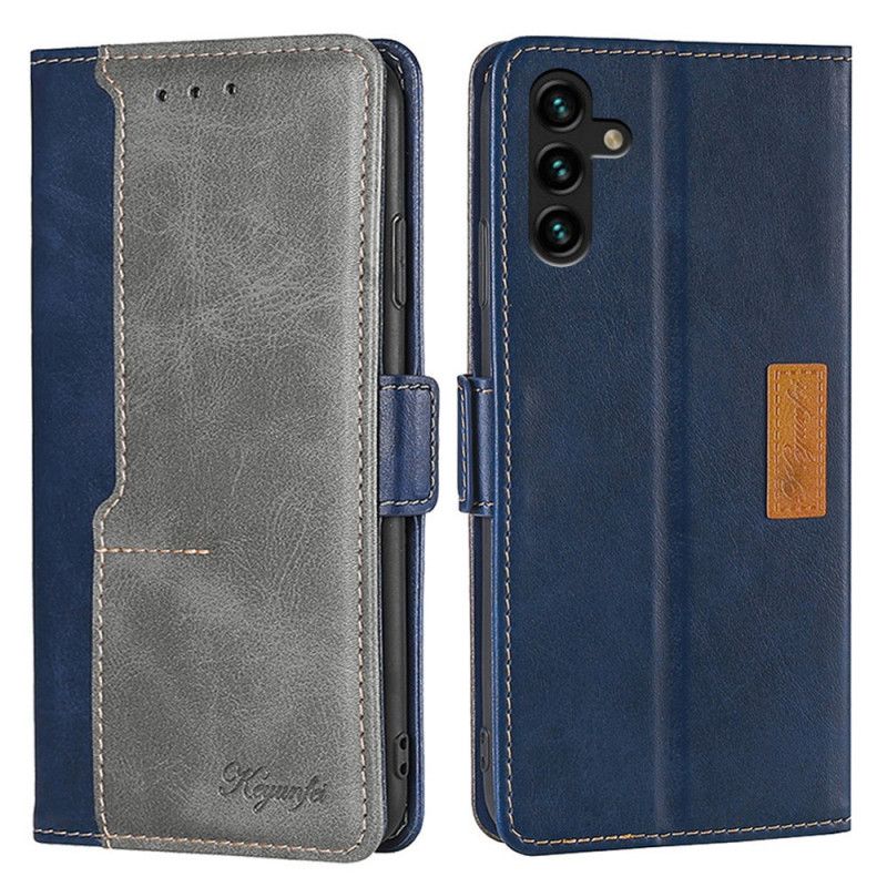 Etui Folio Do Samsung Galaxy A13 5g Bicolor Sztuczna Skóra