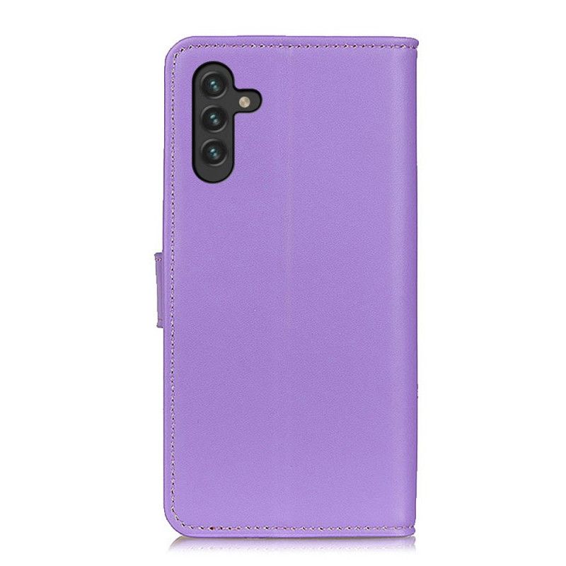 Etui Folio Do Samsung Galaxy A13 5g Błyszcząca Sztuczna Skóra