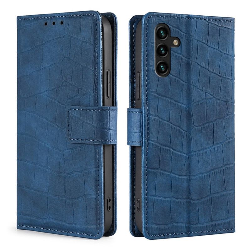 Etui Folio Do Samsung Galaxy A13 5g Efekt Skóry Krokodyla