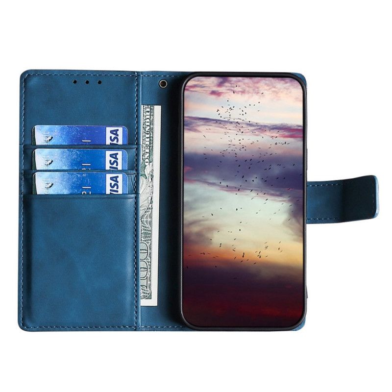 Etui Folio Do Samsung Galaxy A13 5g Efekt Skóry Krokodyla