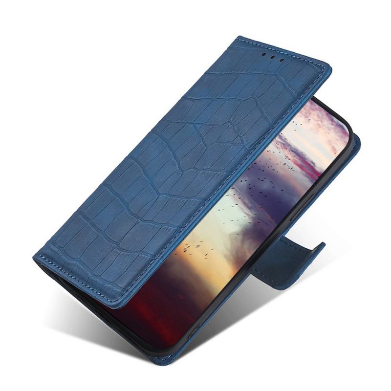 Etui Folio Do Samsung Galaxy A13 5g Efekt Skóry Krokodyla