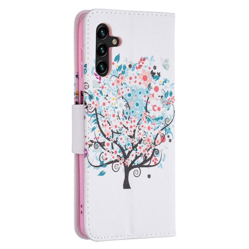 Etui Folio Do Samsung Galaxy A13 5g Kwitnące Drzewo