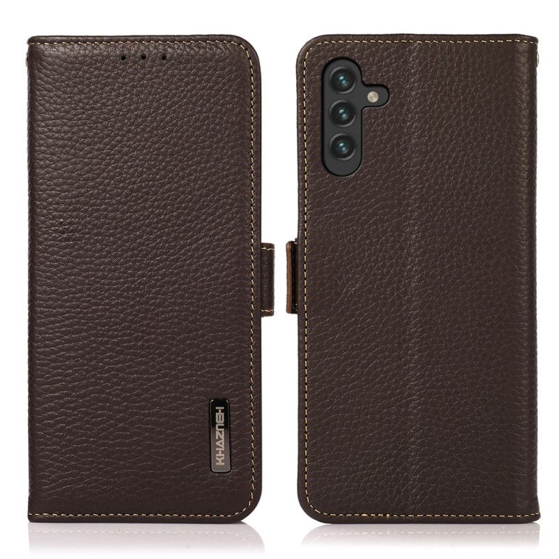 Etui Folio Do Samsung Galaxy A13 5g Litchi Leather Khazneh Rfid