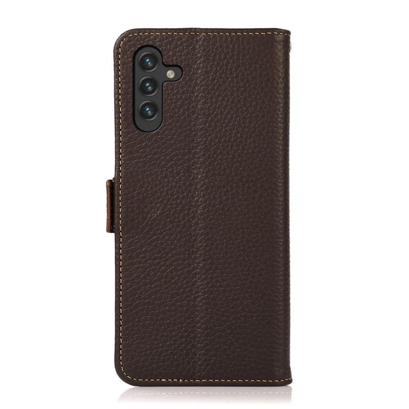 Etui Folio Do Samsung Galaxy A13 5g Litchi Leather Khazneh Rfid