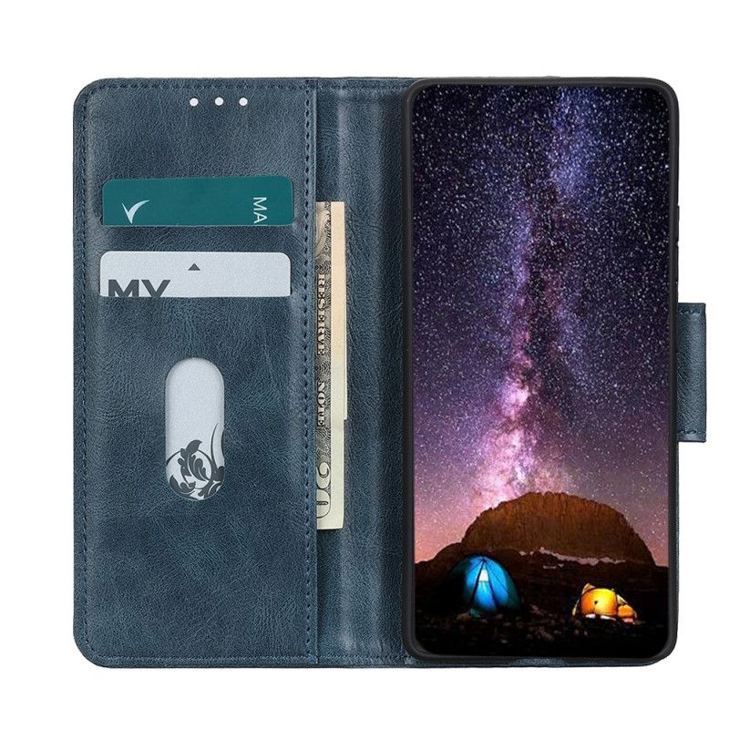 Etui Folio Do Samsung Galaxy A13 5g Odwracalne Zapięcie Z Efektem Skóry