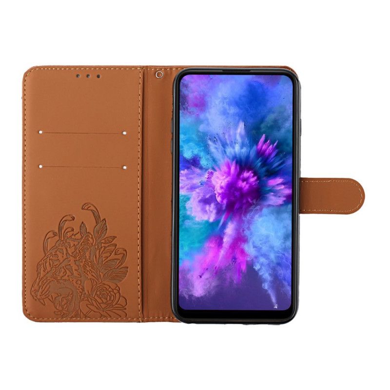 Etui Folio Do Samsung Galaxy A13 5g Tygrys Barokowy Pasek