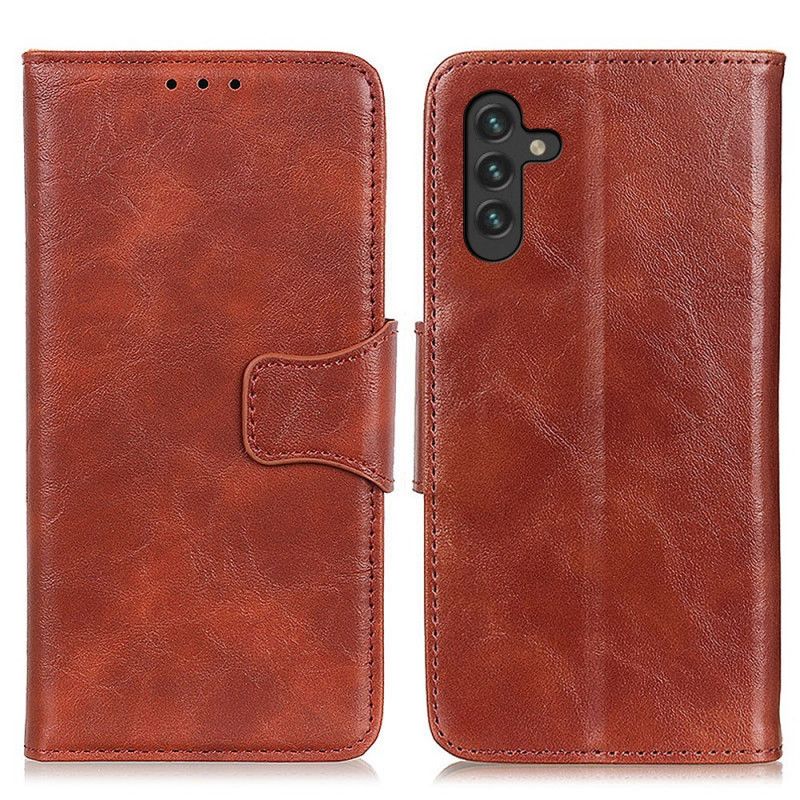 Etui Folio Samsung Galaxy A13 5g Dwustronne Zapięcie Z Dwoiny Etui Ochronne