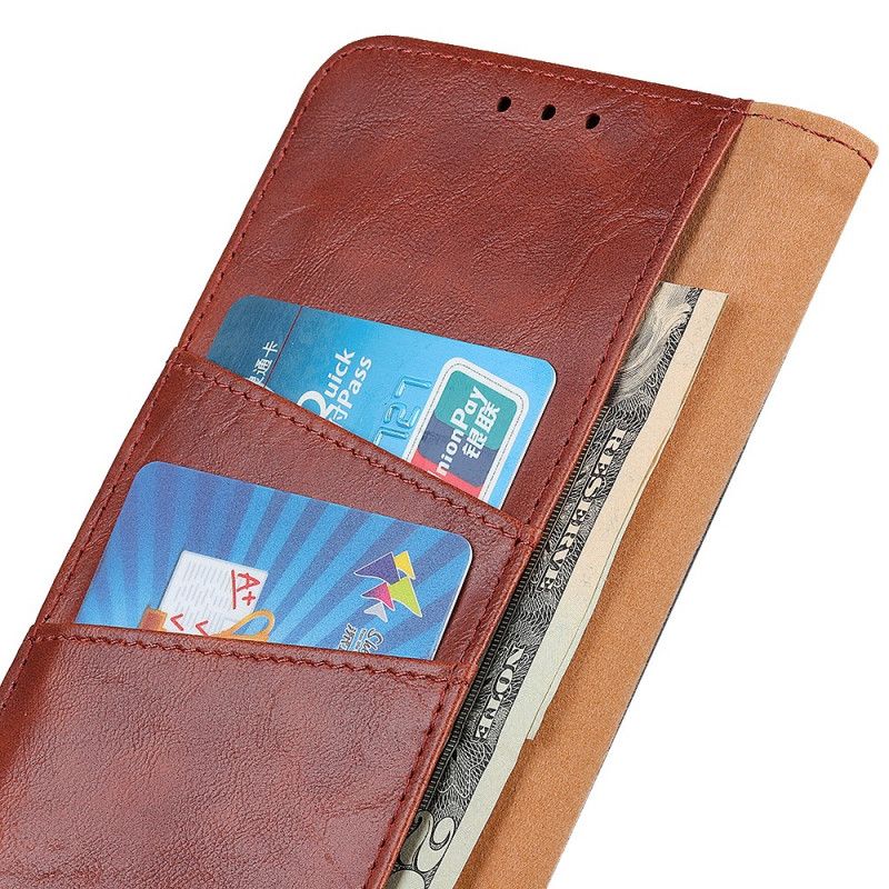 Etui Folio Samsung Galaxy A13 5g Dwustronne Zapięcie Z Dwoiny Etui Ochronne