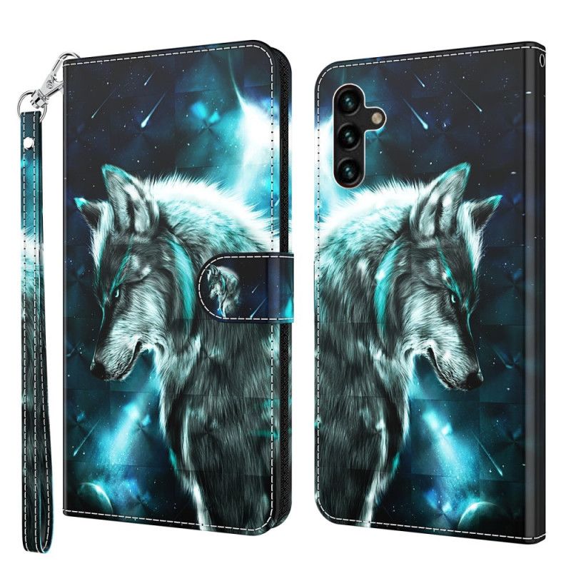 Etui Folio Samsung Galaxy A13 5g Majestic Wolf