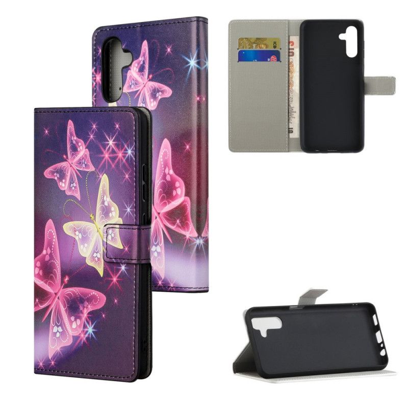 Etui Folio Samsung Galaxy A13 5g Motyle I Kwiaty