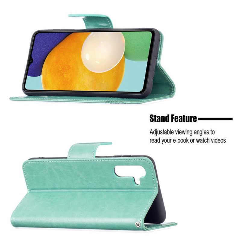 Etui Folio Samsung Galaxy A13 5g Motyle W Locie Ze Smyczą