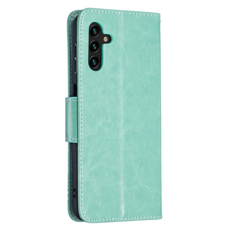 Etui Folio Samsung Galaxy A13 5g Motyle W Locie Ze Smyczą