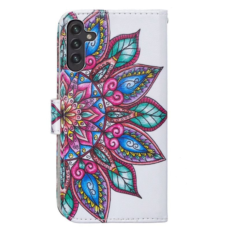 Etui Folio Samsung Galaxy A13 5g Narysowana Mandala