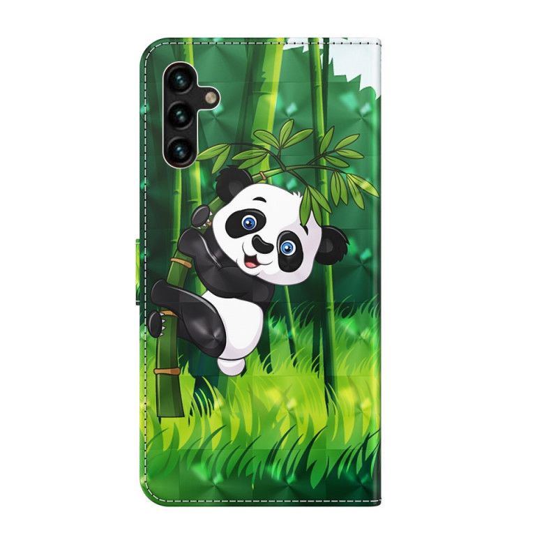 Etui Folio Samsung Galaxy A13 5g Panda I Bambus Etui Ochronne