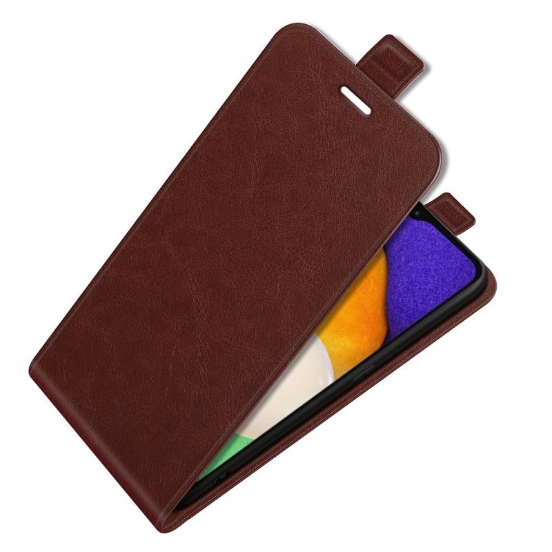 Etui Folio Samsung Galaxy A13 5g Pionowa Klapka Z Efektem Skóry Etui Ochronne