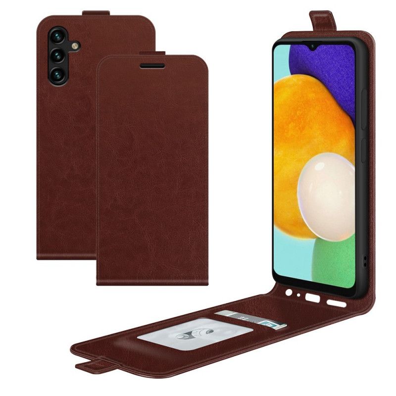 Etui Folio Samsung Galaxy A13 5g Pionowa Klapka Z Efektem Skóry Etui Ochronne