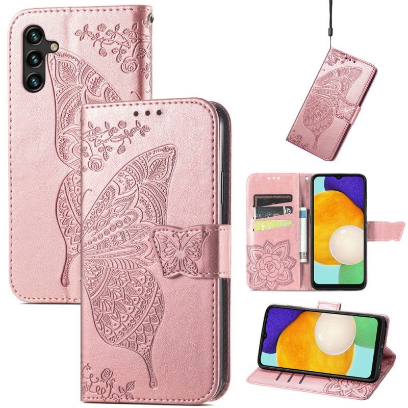 Etui Folio Samsung Galaxy A13 5g Pół Motyli Etui Ochronne