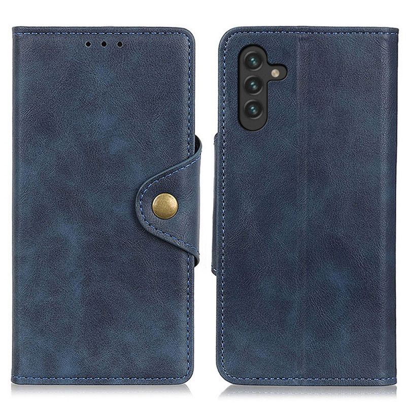 Etui Folio Samsung Galaxy A13 5g Przycisk Ze Sztucznej Skóry Etui Ochronne