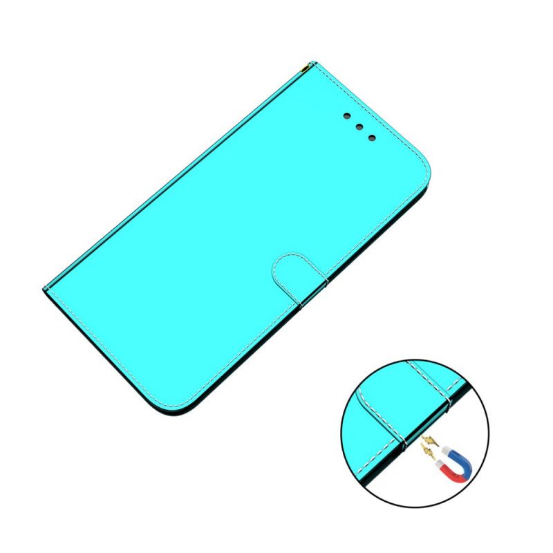 Etui Folio Samsung Galaxy A13 5g Sztuczna Skórzana Osłona Lusterek