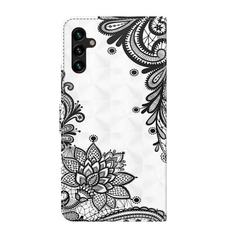 Etui Folio Samsung Galaxy A13 5g Szykowna Koronka Etui Ochronne